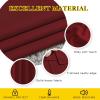 imageNICETOWN Burgundy Blackout Curtains Grommet  Home Decorations Thermal Insulated Solid Grommet Top Blackout Living Room PanelsDrapes for Gift One Pair 52 x 84Inch Red