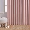 imageNICETOWN PRO 100 Blackout Pink Curtains for Girls Room Pinch Pleated Thermal Curtains Linen Weave Window Treatments Sound Reducing for BedroomNursery W40 x L90 2 PanelsPink