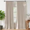 imageNICETOWN PRO 100 Blackout Pink Curtains for Girls Room Pinch Pleated Thermal Curtains Linen Weave Window Treatments Sound Reducing for BedroomNursery W40 x L90 2 PanelsTaupe