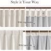 imageNICETOWN PRO 100 Blackout Pink Curtains for Girls Room Pinch Pleated Thermal Curtains Linen Weave Window Treatments Sound Reducing for BedroomNursery W40 x L90 2 PanelsNatural