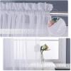 imageNICETOWN Voile Sheer Sliding Door Curtain for Patio Rod Pocket Airy amp Lightweight Curtain Drape for Living RoomBedroom W100 x L120 White 1 PanelWhite
