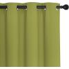 imageNICETOWN Door Curtain for Closet Doors 80 Inches Long 1 Panel Blackout Doorway Curtain for Open Closet Bedroom Room Divider Living Room for Privacy Fresh Green 1 Panel 46W x 80L