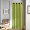 imageNICETOWN Door Curtain for Closet Doors 80 Inches Long 1 Panel Blackout Doorway Curtain for Open Closet Bedroom Room Divider Living Room for Privacy Fresh Green 1 Panel 46W x 80L