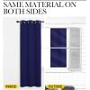 imageNICETOWN Navy Blue Blackout Curtains 78 inches Length for Living Room 2 Panels 55 Wide Thermal Insulated Decoration Drapes for Bedroom Window