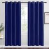 imageNICETOWN Navy Blue Blackout Curtains 78 inches Length for Living Room 2 Panels 55 Wide Thermal Insulated Decoration Drapes for Bedroom Window
