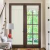 imageNICETOWN French Door Curtains for Window Room Darkening Privacy Thermal Insulated Curtains for Kitchen Farmhouse Linen Door Shade for Office Tie Up Shades 26 X 72 Inches Beige 1 PanelNatural