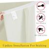 imageNICETOWN French Door Curtains for Window Room Darkening Privacy Thermal Insulated Curtains for Kitchen Farmhouse Linen Door Shade for Office Tie Up Shades 26 X 72 Inches Beige 1 PanelBeige