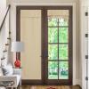 imageNICETOWN French Door Curtains for Window Room Darkening Privacy Thermal Insulated Curtains for Kitchen Farmhouse Linen Door Shade for Office Tie Up Shades 26 X 72 Inches Beige 1 PanelOatmeal