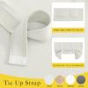 imageNICETOWN French Door Curtains for Window Room Darkening Privacy Thermal Insulated Curtains for Kitchen Farmhouse Linen Door Shade for Office Tie Up Shades 26 X 72 Inches Beige 1 PanelNatural