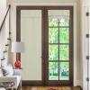 imageNICETOWN French Door Curtains for Window Room Darkening Privacy Thermal Insulated Curtains for Kitchen Farmhouse Linen Door Shade for Office Tie Up Shades 26 X 72 Inches Beige 1 PanelBeige