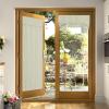 imageNICETOWN French Door Curtains for Window Room Darkening Privacy Thermal Insulated Curtains for Kitchen Farmhouse Linen Door Shade for Office Tie Up Shades 26 X 72 Inches Beige 1 PanelBeige