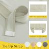 imageNICETOWN French Door Curtains for Window Room Darkening Privacy Thermal Insulated Curtains for Kitchen Farmhouse Linen Door Shade for Office Tie Up Shades 26 X 72 Inches Beige 1 PanelBeige