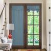 imageNICETOWN French Door Curtains for Window Room Darkening Privacy Thermal Insulated Curtains for Kitchen Farmhouse Linen Door Shade for Office Tie Up Shades 26 X 72 Inches Beige 1 PanelMist Blue