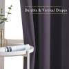 imageNICETOWN Room Darkening Curtain Panels  Window Treatment Thermal Insulated Grommet Light Blocking Curtains Drapes for BedroomHome Office 2 Panels 34 by 50 Greyish Purple