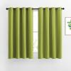 imageNICETOWN Fresh Green Draperies Curtain Panels  Thermal Insulated Solid Grommet Blackout CurtainsPanelsDrapes for Living RoomFresh Green 1 Pair 46 by 54Inch