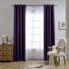 imageNICETOWN Blackout Curtains Drapery Panels  Window Treatment Royal Purple Blackout CurtainsPanels for BedroomLiving Room Window 84 inches Long 2 Panel Set