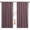 imageNICETOWN Blackout Curtains for Living Curtains Room Darkening Curtains amp Drapes for Kids Bedroom Home Decoration Draperies Dry Rose 52 x 63 2 PCs
