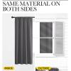 imageNICETOWN Grey Window Curtains for Bedroom  Home Decoration Thermal Insulated Rod Pocket Blackout Blinds amp Drapes for Small Windows Gray 2 Panels W34 x L54 Inch