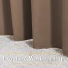 imageNICETOWN Insulated Blackout Curtains and Drapes  Microfiber Energy Saving Thermal Insulated Solid Grommet Blackout Draperies for Kitchen 1 Pair 52 inches by 54 Inch Cappuccino