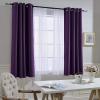imageNICETOWN Insulated Curtains Blackout Draperies  Window Treatment Blackout CurtainsDrapes for BedroomLiving Room Window 63 inches Long 2 Panel Set Royal Purple
