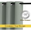 imageNICETOWN Sage Green Blackout Curtains amp Drapes for Bedroom  Room Darkening Energy Saving Thermal Insulated Grommet Voice Reducing Window Treatments for Living Room 1 Pair W46 x L72