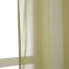imageNICETOWN Sheer Window Curtain Panels  Ivory Eyelet Top Solid Voile for KitchenHotel 2 Pieces 54 Wide x 84inch LengthArmy Green