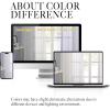 imageNICETOWN Sheer Window Curtain Panels  Ivory Eyelet Top Solid Voile for KitchenHotel 2 Pieces 54 Wide x 84inch LengthBeige