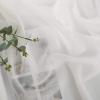 imageNICETOWN Sheer Window Curtain Panels  Ivory Eyelet Top Solid Voile for KitchenHotel 2 Pieces 54 Wide x 84inch LengthBeige