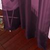 imageNICETOWN Sheer Window Curtain Panels  Ivory Eyelet Top Solid Voile for KitchenHotel 2 Pieces 54 Wide x 84inch LengthBurgundy Red