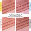 imageNICETOWN Sheer Window Curtain Panels  Ivory Eyelet Top Solid Voile for KitchenHotel 2 Pieces 54 Wide x 84inch LengthCoral Pink