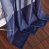 imageNICETOWN Sheer Window Curtain Panels  Ivory Eyelet Top Solid Voile for KitchenHotel 2 Pieces 54 Wide x 84inch LengthDark Blue