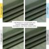imageNICETOWN Sheer Window Curtain Panels  Ivory Eyelet Top Solid Voile for KitchenHotel 2 Pieces 54 Wide x 84inch LengthForest Green