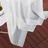imageNICETOWN Sheer Window Curtain Panels  Ivory Eyelet Top Solid Voile for KitchenHotel 2 Pieces 54 Wide x 84inch LengthLight Gray