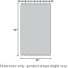 imageNICETOWN Sheer Window Curtain Panels  Ivory Eyelet Top Solid Voile for KitchenHotel 2 Pieces 54 Wide x 84inch LengthLight Gray