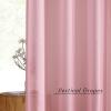 imageNICETOWN Sheer Window Curtain Panels  Ivory Eyelet Top Solid Voile for KitchenHotel 2 Pieces 54 Wide x 84inch LengthPink