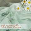 imageNICETOWN Sheer Window Curtain Panels  Ivory Eyelet Top Solid Voile for KitchenHotel 2 Pieces 54 Wide x 84inch LengthSage Green