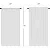 imageNICETOWN Sheer Window Curtain Panels  Ivory Eyelet Top Solid Voile for KitchenHotel 2 Pieces 54 Wide x 84inch LengthTaupe