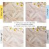imageNICETOWN Sheer Window Curtain Panels  Ivory Eyelet Top Solid Voile for KitchenHotel 2 Pieces 54 Wide x 84inch LengthTaupe