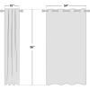 imageNICETOWN Sheer Window Curtain Panels  Ivory Eyelet Top Solid Voile for KitchenHotel 2 Pieces 54 Wide x 84inch LengthTaupe