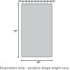 imageNICETOWN Sheer Window Curtain Panels  Ivory Eyelet Top Solid Voile for KitchenHotel 2 Pieces 54 Wide x 84inch LengthWhite
