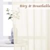imageNICETOWN Sheer Window Curtain Panels  Ivory Eyelet Top Solid Voile for KitchenHotel 2 Pieces 54 Wide x 84inch LengthYellow Beige