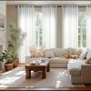 imageNICETOWN Short Sheer Curtains 36 inches Long Privacy Non See Through Drapes for Kitchen 2 Panels Light Filtering Grommet Top Semi Sheer Curtains for Bathroom Office 52 W x 63 L WhiteWhite