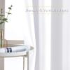 imageNICETOWN White Room Darkening Curtain Panels  Thermal Insulated Grommet 50 Room Darkening Window Drapes and Curtains for BedroomBasement Set of 2 W37 x L54