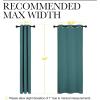 imageNICETOWN Window Curtain Panels Thermal Insulated Solid Grommet Blackout DraperiesDrapes Sea Teal One Pair 34 by 54inch