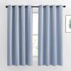 imageNICETOWN Blackout Curtains for Bedroom 63 inch Length 2 Panels  Window Treatment Thermal Insulated Solid Grommet Blackout for Living Room 52 by 63 InchVintage Blue