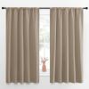 imageNICETOWN Blackout Curtains for Living Curtains Taupe Set of 2 52 by 63 Inch Window Treatment Blackout Curtain Panels Home Decor Thermal Insulated Solid Drapes for Bedroom