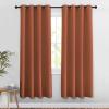 imageNICETOWN Doorway Curtains for Girls Room 78 inches Long Grommet Privacy Light amp Sound Reducing Room Darkening Window Treatments for Living Room 2 Panels Burnt Orange W52 x L78