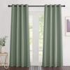 imageNICETOWN Sage Green Curtains 84 inch Length 2 Panels Grommet Thermal Insulated Window Treatments Light amp Sound Reducing Drapes for Living RoomBedroom W46 x L84