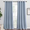 imageNICETOWN Vintage Blue Blackout Curtains 102 inches Length for Living Room 2 Panels 55 Wide Thermal Insulated Long Drapes for Large Window