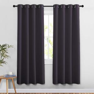 imageNICETOWN Greyish Purple Doorway Curtains 78 inches Long for Bedroom Grommet Window Treatment Thermal Insulated Privacy Blackout Curtains amp Drapes for Living Room Set of 2 W52 x L78
